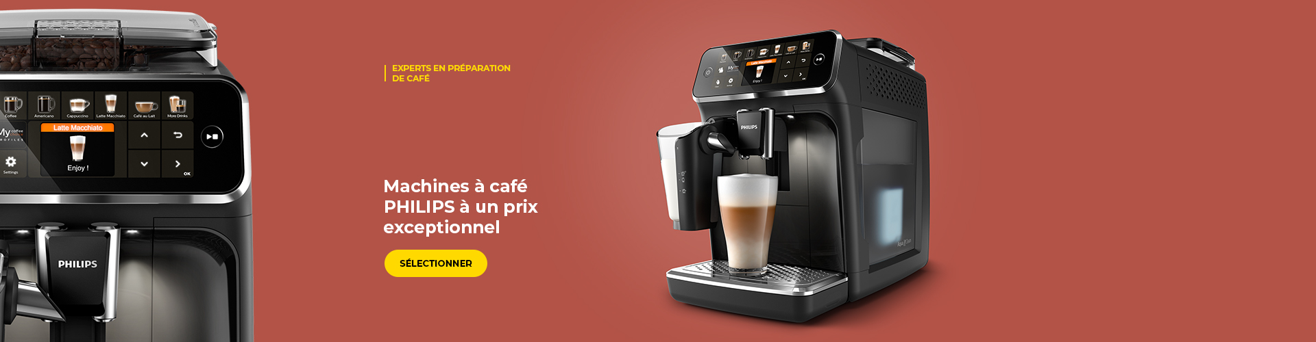 Machines à café PHILIPS à un prix exceptionnel