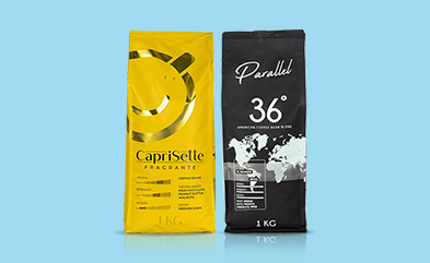 CAPRISETTE & PARALLEL 1 kg de café 1 kg - 30% de réduction 2 kg et plus - 50% de réduction