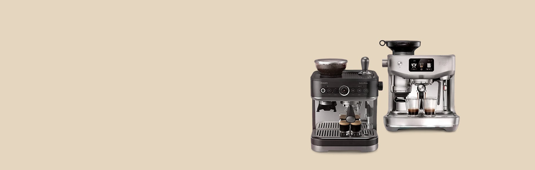 Machines à expresso sélectionnées